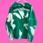 Load image into Gallery viewer, Kids BRIGHT GREEN Don’t Stop Believing Sweatshirt
