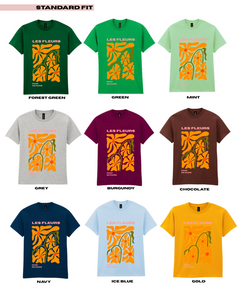 Adults LES FLEURS #9Abstract Floral TShirt
