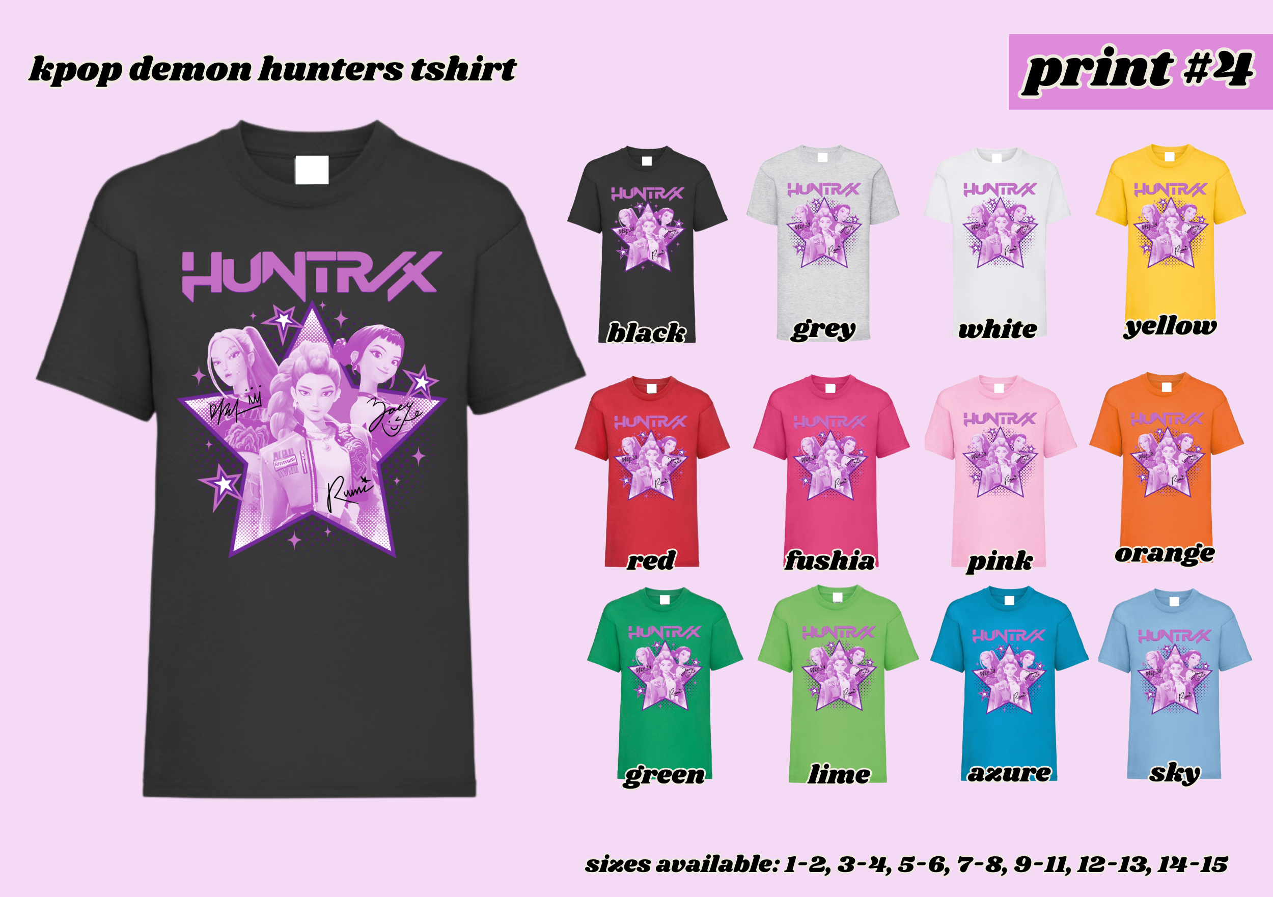PRINT # 4 KPOP Demon Hunters TShirt