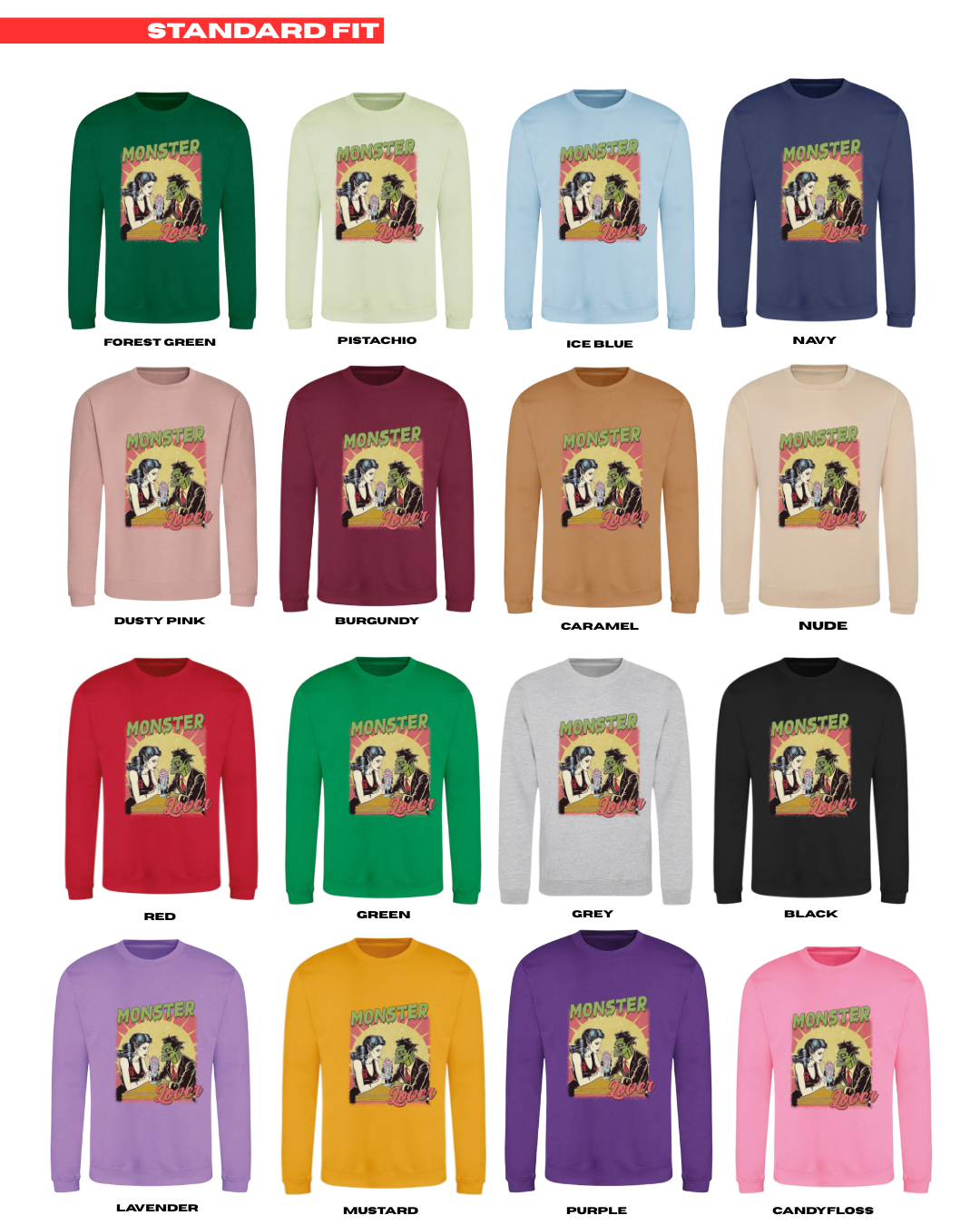 ADULTS Monster Mash Jumper - STANDARD FIT