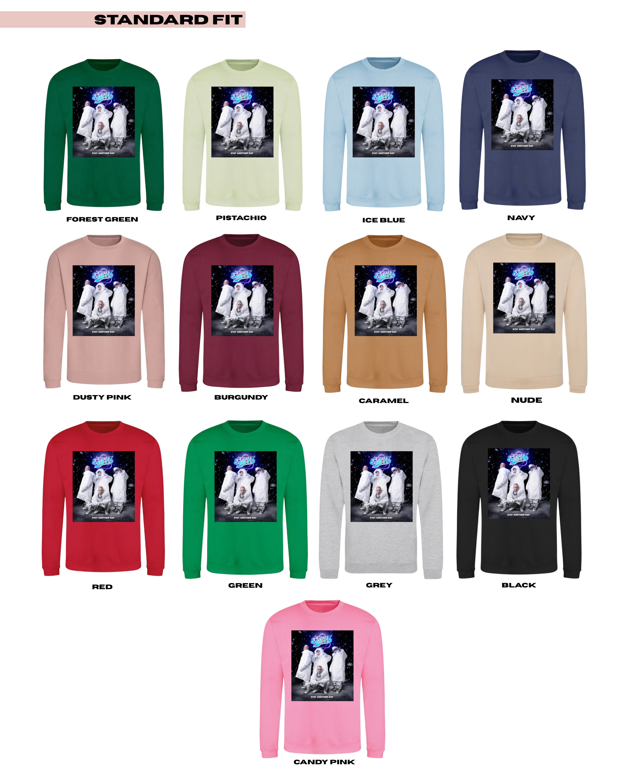 ADULTS East17 Stay Another Day Christmas Jumper - STANDARD FIT