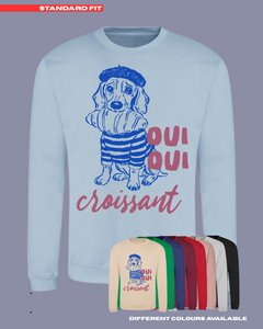 ADULTS Oui Oui Croissant Jumper - STANDARD FIT