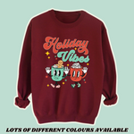 Load image into Gallery viewer, Kids HOLIDAY VIBES Sweatshirt
