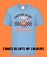 Load image into Gallery viewer, Kids COFFEE IS MY VALENTINE T Shirt
