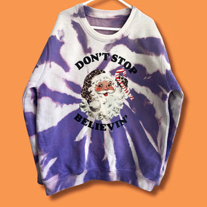 Adults LAVENDER Don’t Stop Believing Sweatshirt