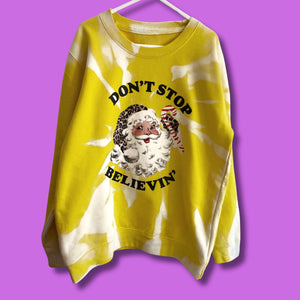 Kids YELLOW Don’t Stop Believing Sweatshirt