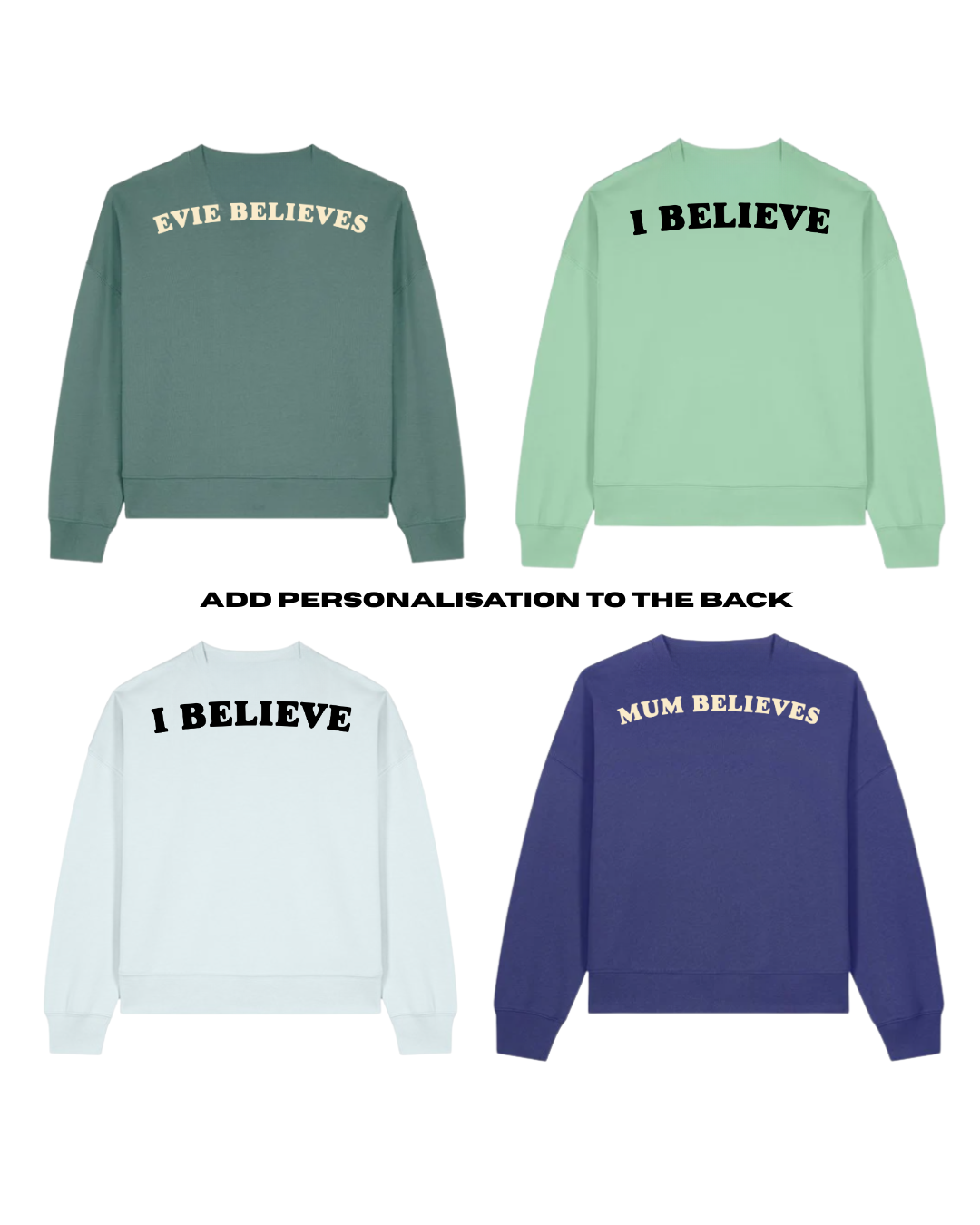 ADULTS Don't Stop Believin' Christmas Jumper  - BOXY FIT