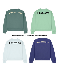 ADULTS Don't Stop Believin' Christmas Jumper  - BOXY FIT