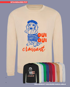 ADULTS Oui Oui Croissant Jumper - STANDARD FIT