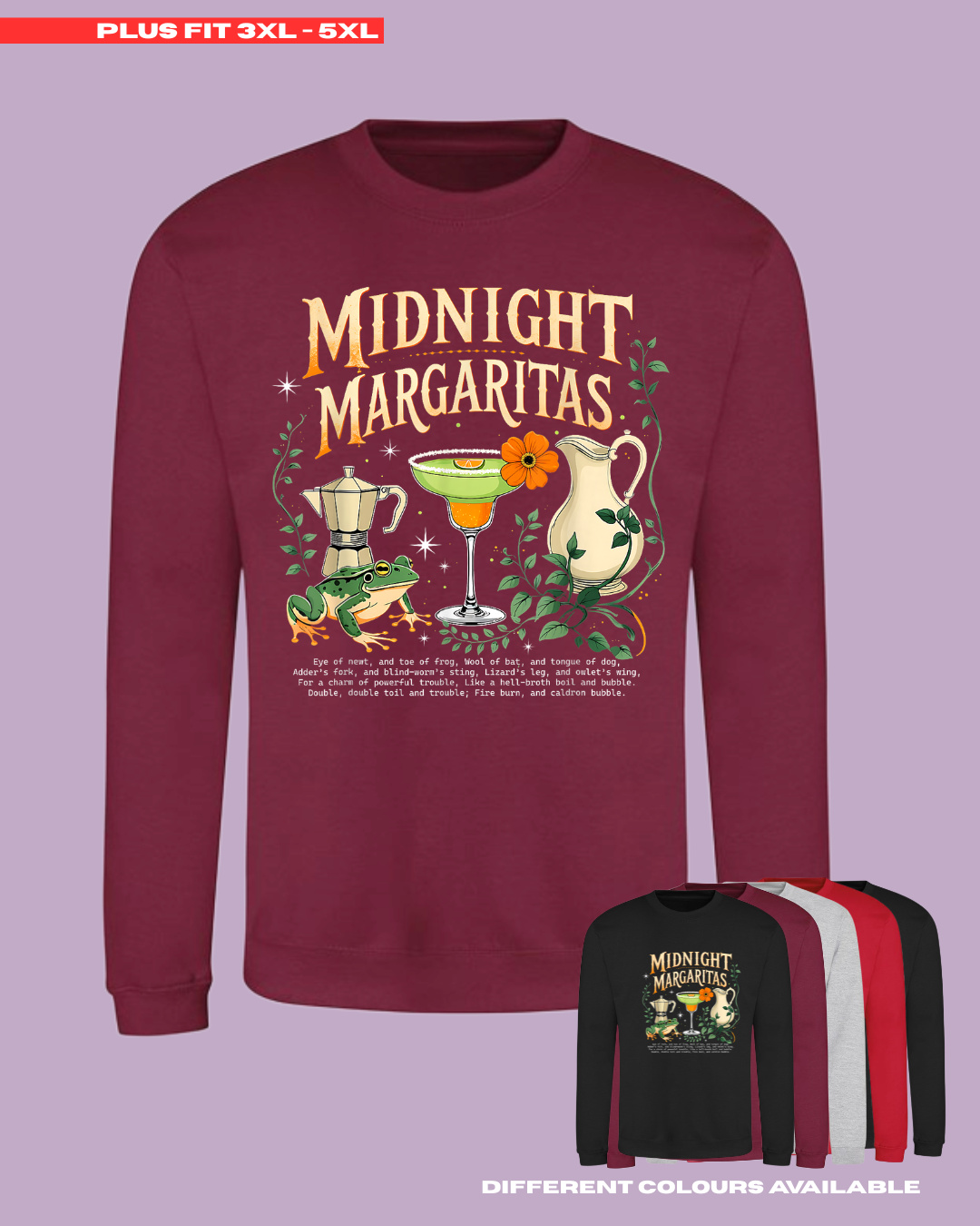 ADULTS Midnight Margaritas #1 Jumper - PLUS FIT