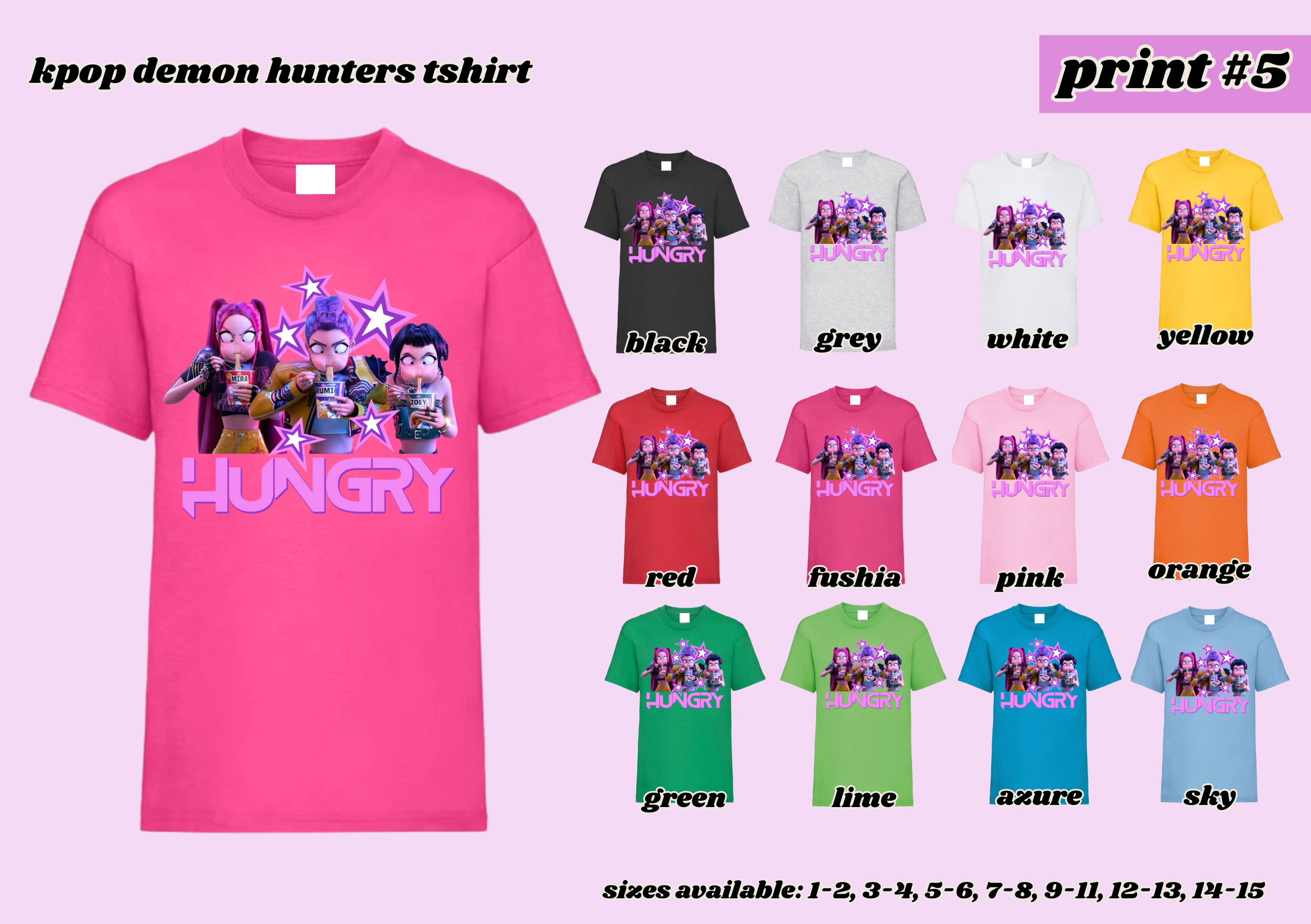 PRINT # 5 KPOP Demon Hunters TShirt