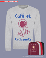 Load image into Gallery viewer, ADULTS Cafe Et Croissants Jumper - PLUS FIT
