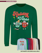 Load image into Gallery viewer, KIDS Holiday Vibes Christmas Jumper - STANDARD FIT
