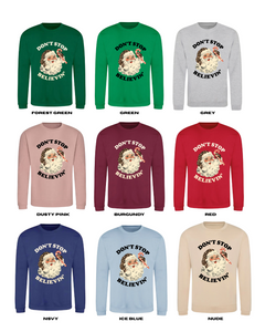 KIDS Don't Stop Believin' Christmas Jumper - STANDARD FIT