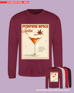 Load image into Gallery viewer, ADULTS Pumpkin Spice Martini Jumper - PLUS FIT
