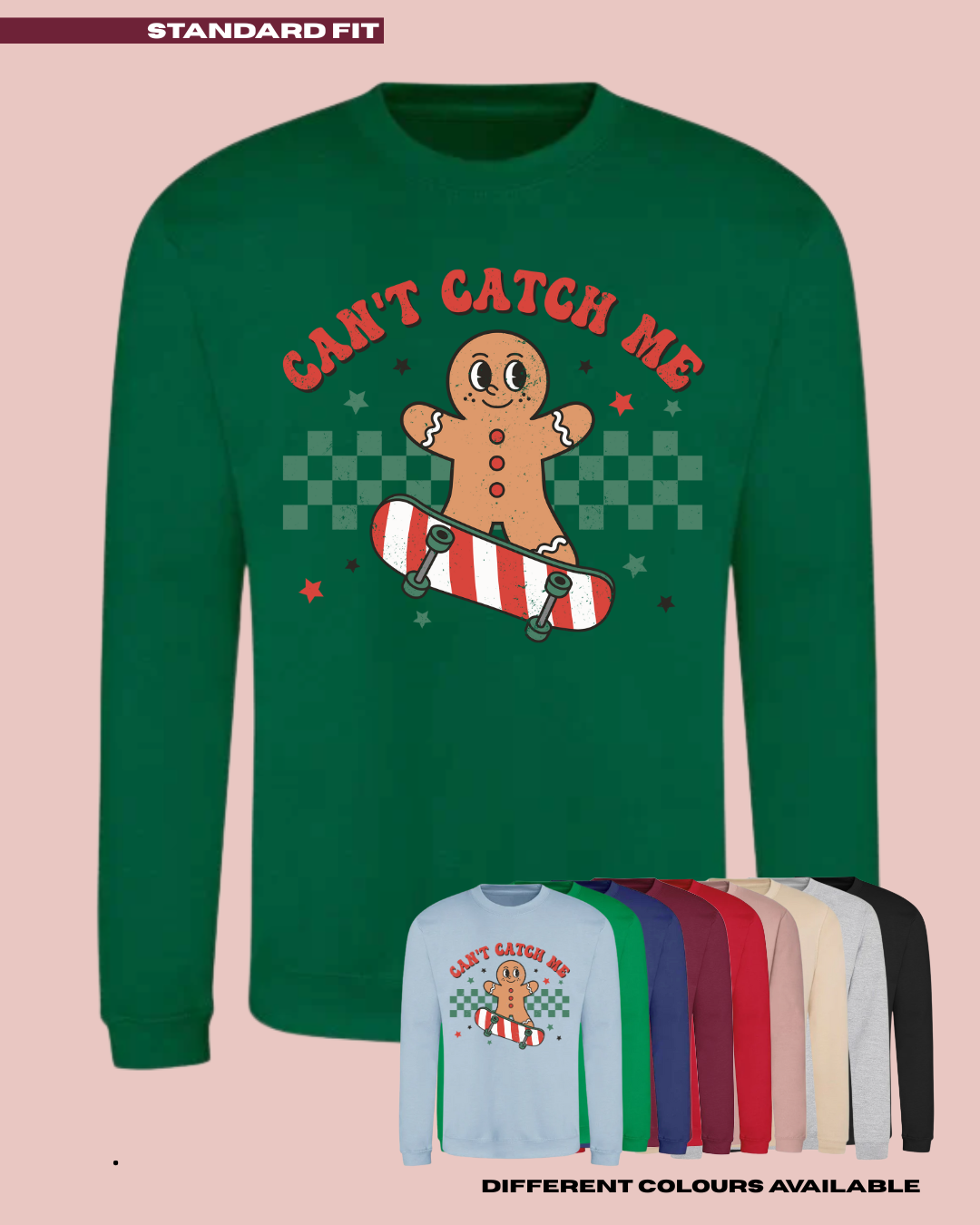 KIDS Can't Catch Me Christmas Jumper - STANDARD FIT