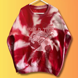 Adults BRIGHT RED Santa World Tour Sweatshirt