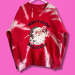 Load image into Gallery viewer, Adults BRIGHT RED Don’t Stop Believing Sweatshirt
