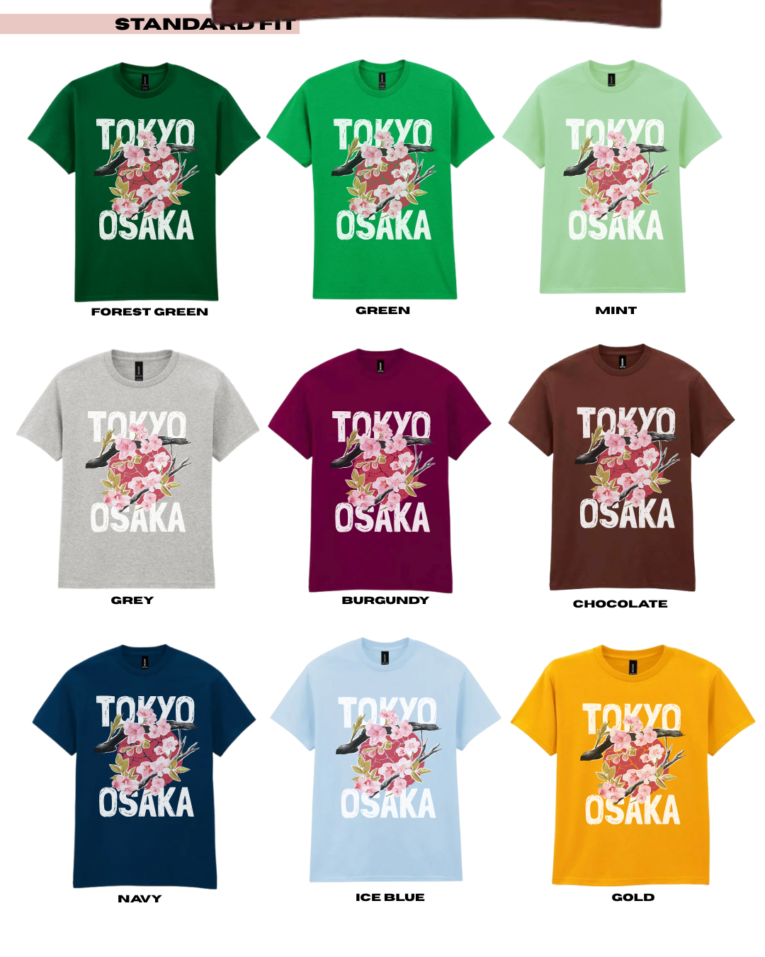 Adults  TOKYO OSAKA TShirt
