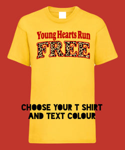 Adults YOUNG HEARTS RUN FREE T Shirt