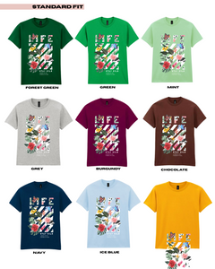 Adults LOVE U FOREVER Floral Graphic TShirt