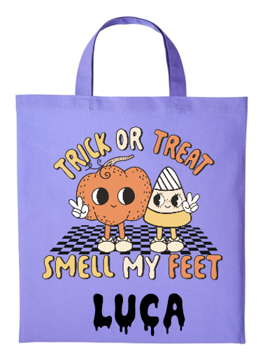 Halloween TRICK OR TREAT SMELL MY FEET Swag Bag