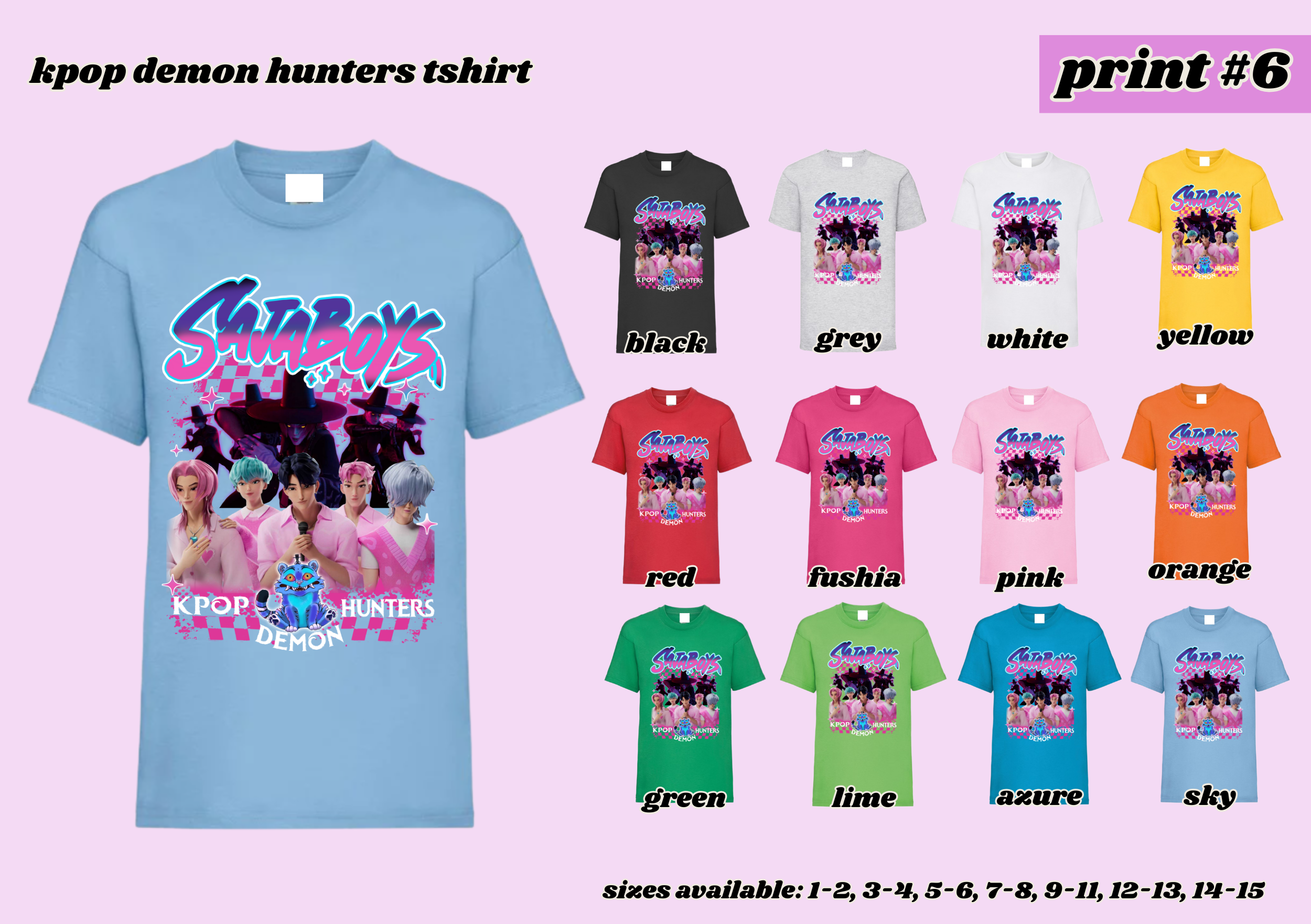 PRINT # 6 KPOP Demon Hunters TShirt