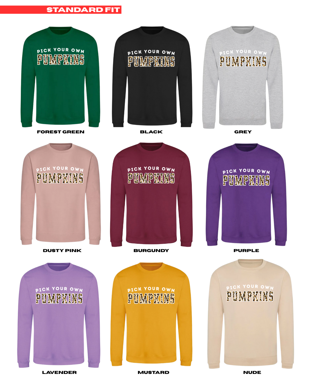KIDS Pick Your Own Pumpkins Jumper - STANDARD FIT