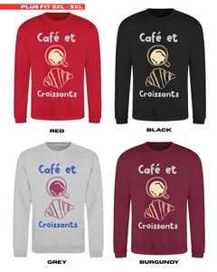 ADULTS Cafe Et Croissants Jumper - PLUS FIT