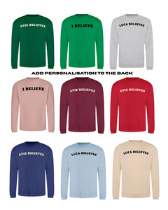 KIDS Don't Stop Believin' Christmas Jumper - STANDARD FIT