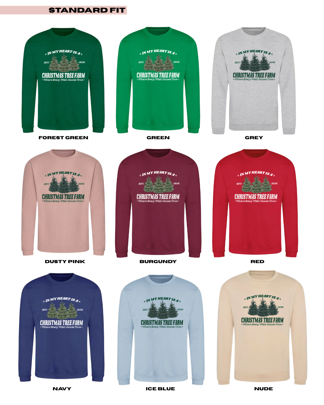 KIDS Christmas Tree Farm Jumper - STANDARD FIT