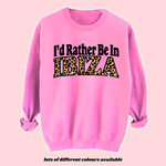 Load image into Gallery viewer, Adults I&#39;D RATHER BE IN IBIZA Sweatshirt
