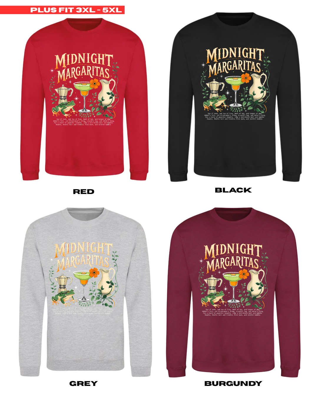 ADULTS Midnight Margaritas #1 Jumper - PLUS FIT
