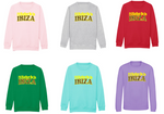 Load image into Gallery viewer, Adults I’D RATHER BE IN IBIZA Sweatshirt

