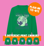 Load image into Gallery viewer, Kids BRIGHT GREEN Santa World Tour Sweatshirt
