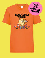 Load image into Gallery viewer, Kids HERE COMES THE SUN T Shirt
