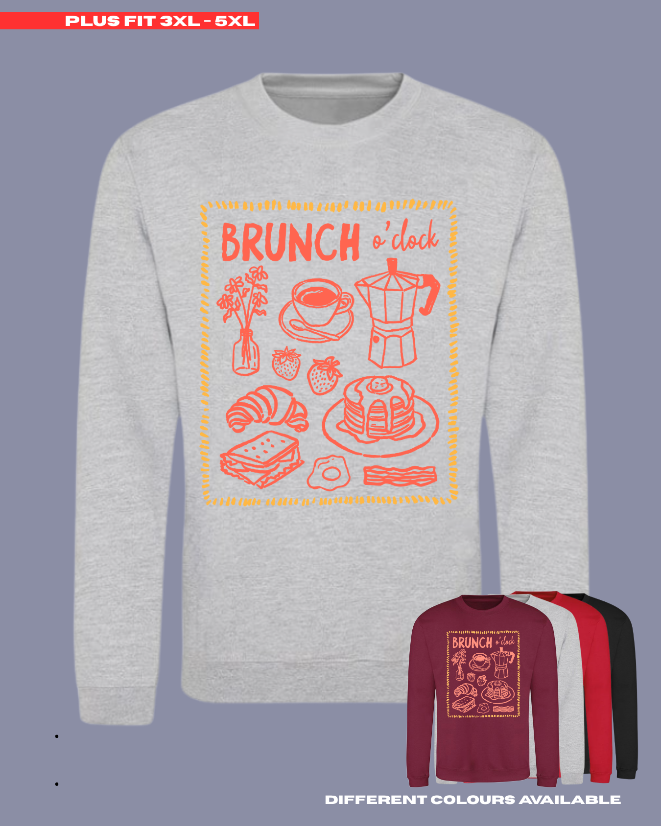 ADULTS Brunch Club Jumper - PLUS FIT