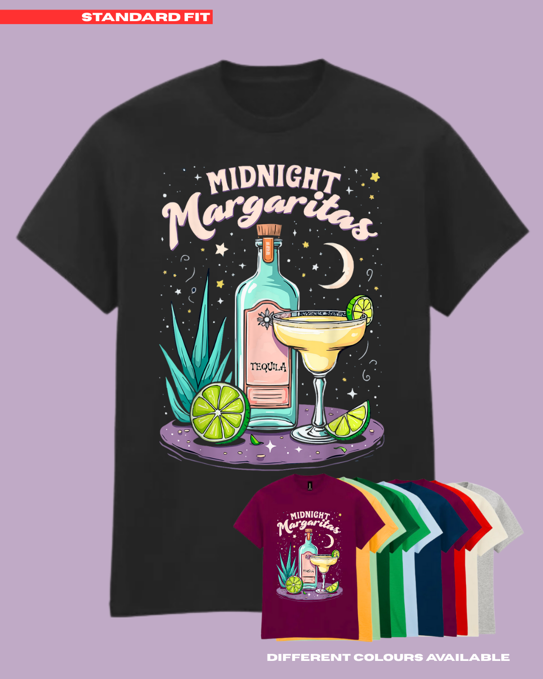 ADULTS Midnight Margaritas TShirt  #4 - STANDARD FIT