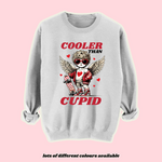 Load image into Gallery viewer, Adults COOLER THAN CUPID CHERUB Sweatshirt
