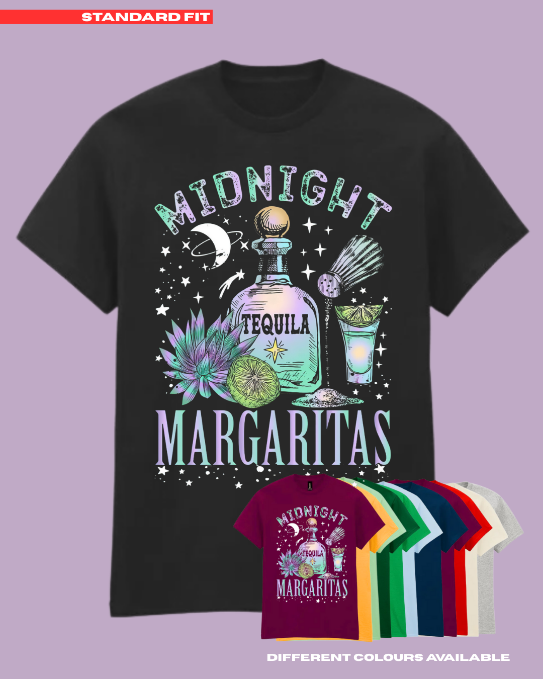 ADULTS Midnight Margaritas TShirt  #2 - STANDARD FIT