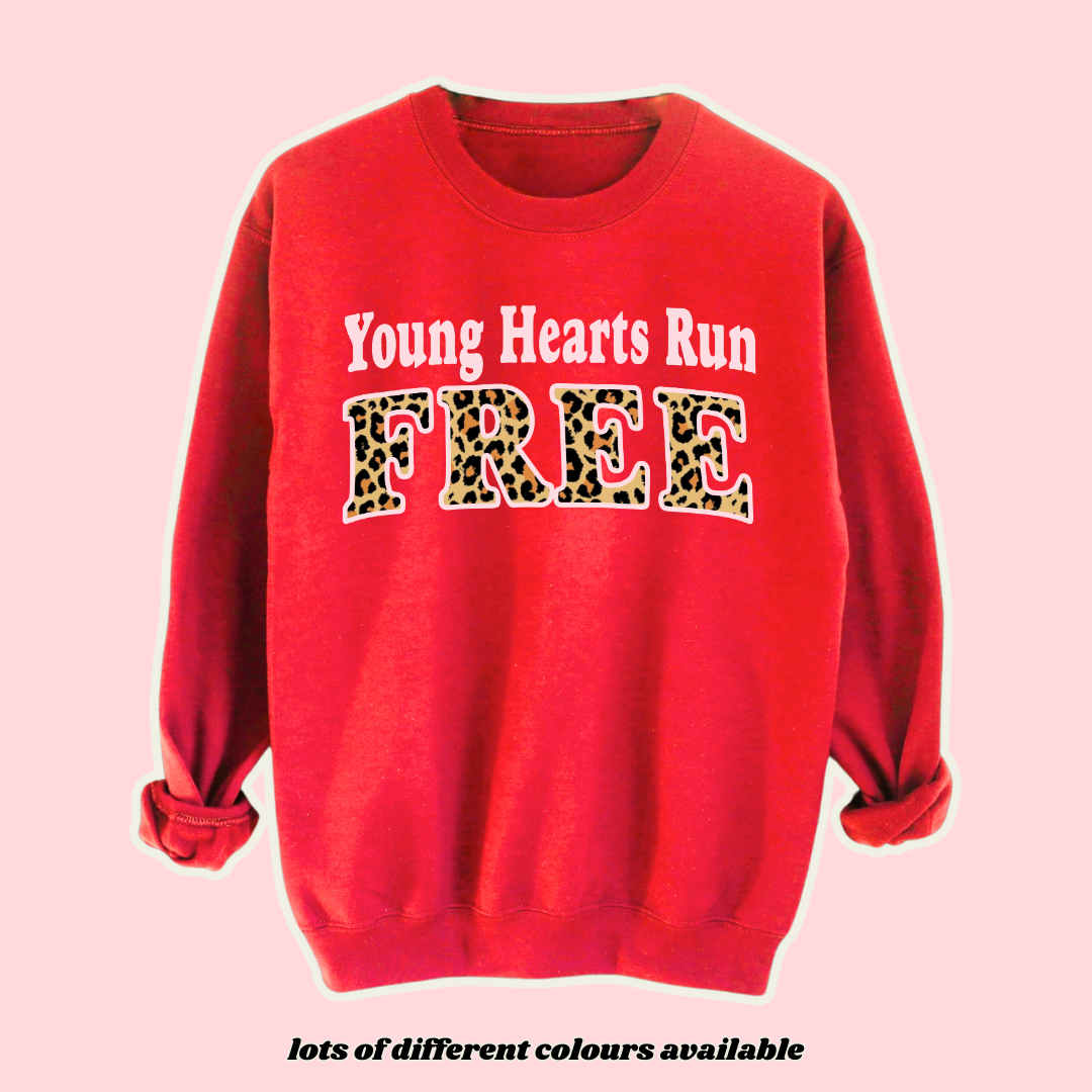 Adults YOUNG HEARTS RUN FREE Sweatshirt