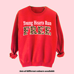 Load image into Gallery viewer, Adults YOUNG HEARTS RUN FREE Sweatshirt
