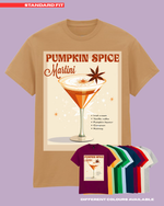 Load image into Gallery viewer, ADULTS Pumpkin Spice Martini TShirt  - STANDARD FIT
