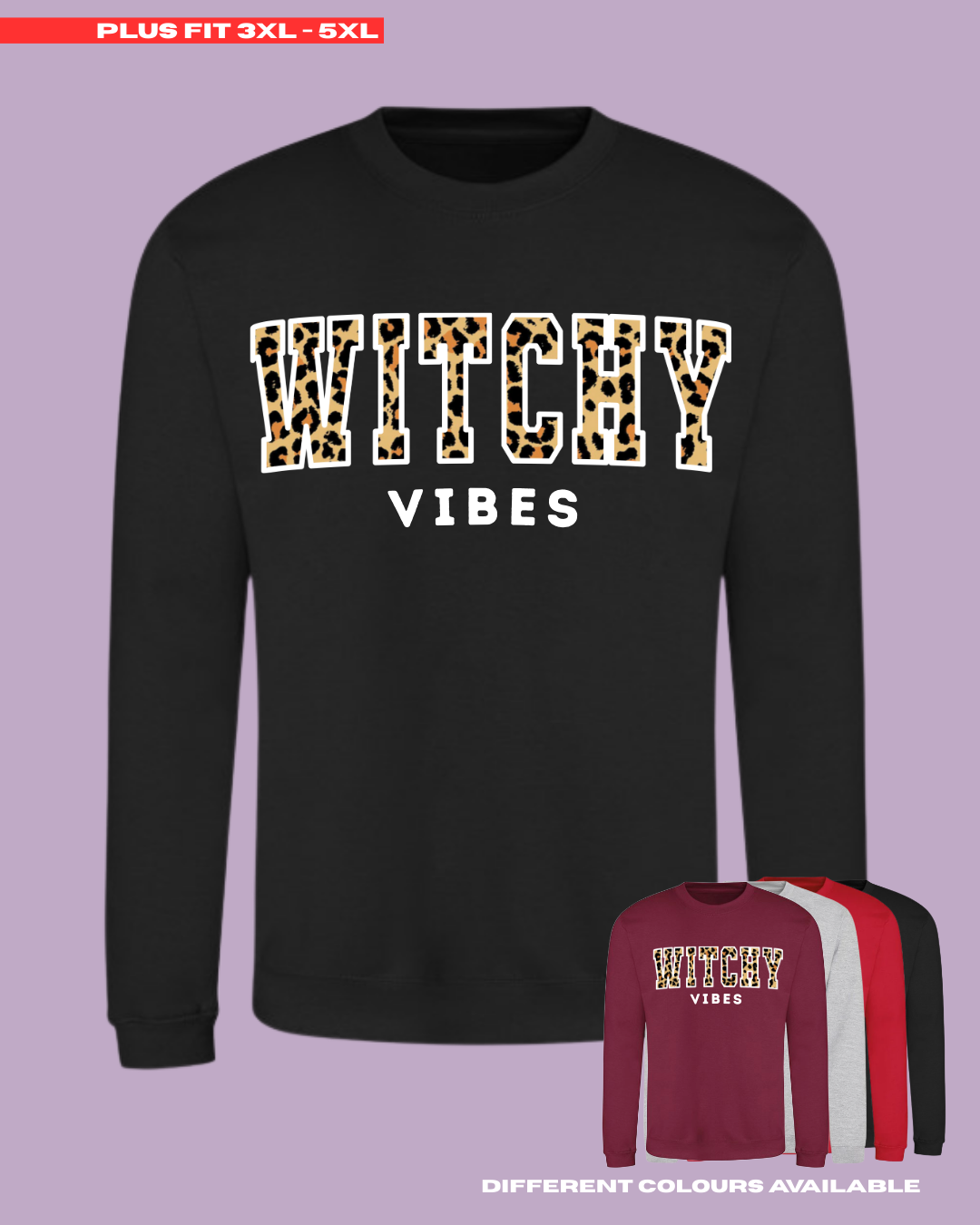 ADULTS Witchy Vibes Jumper - PLUS FIT