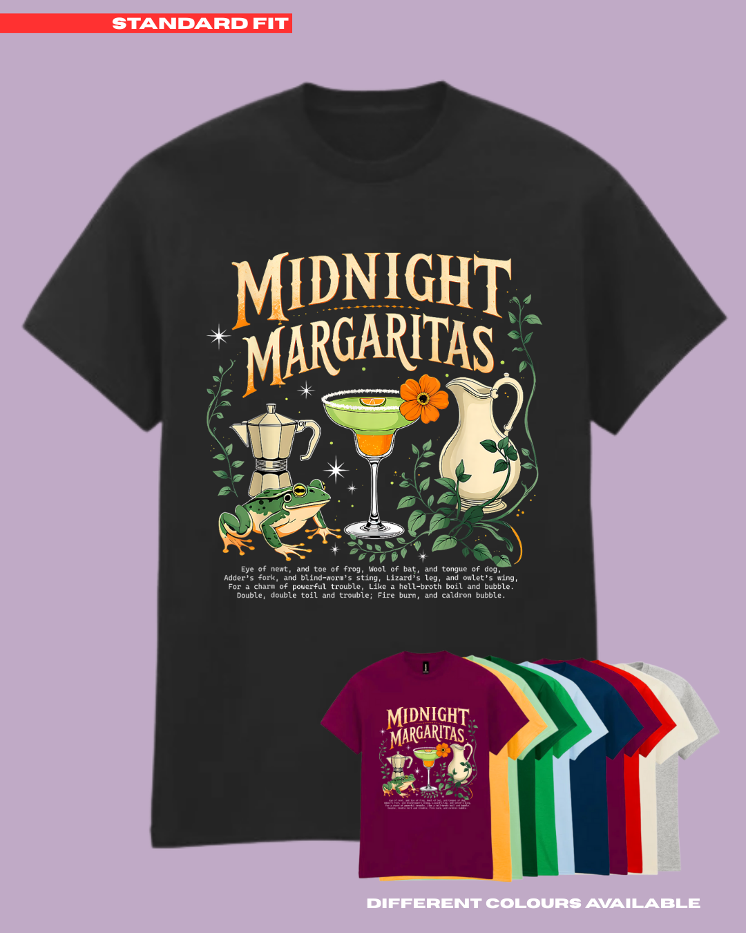 ADULTS Midnight Margaritas TShirt  #1 - STANDARD FIT