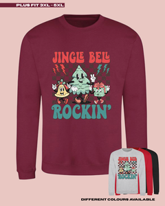 ADULTS Jingle Bell Rockin' Christmas Jumper - PLUS FIT