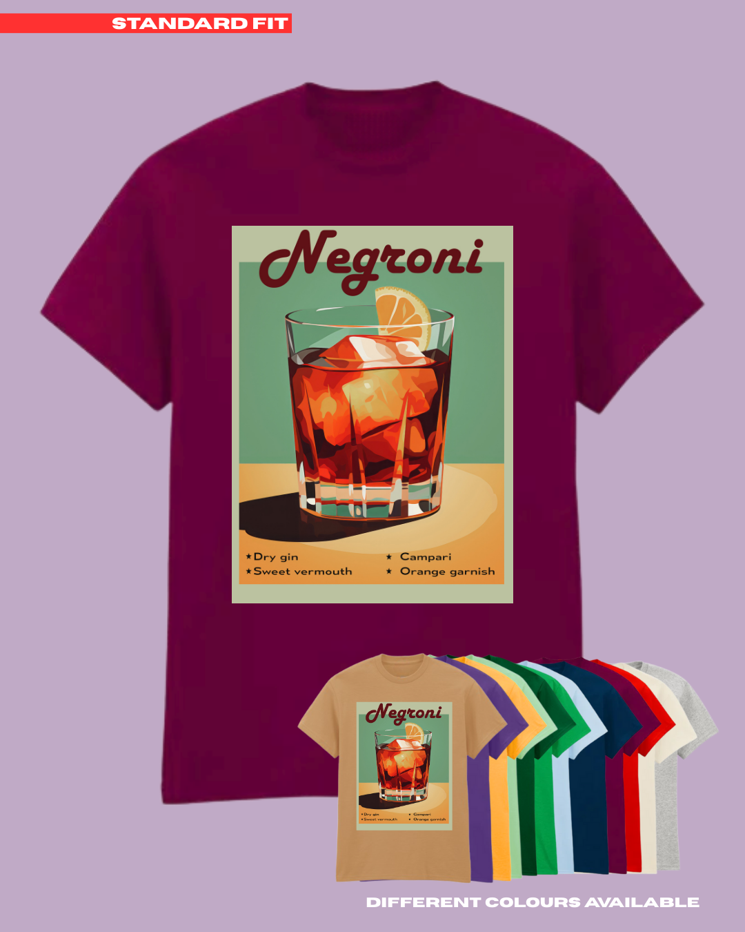 ADULTS Negroni TShirt  - STANDARD FIT