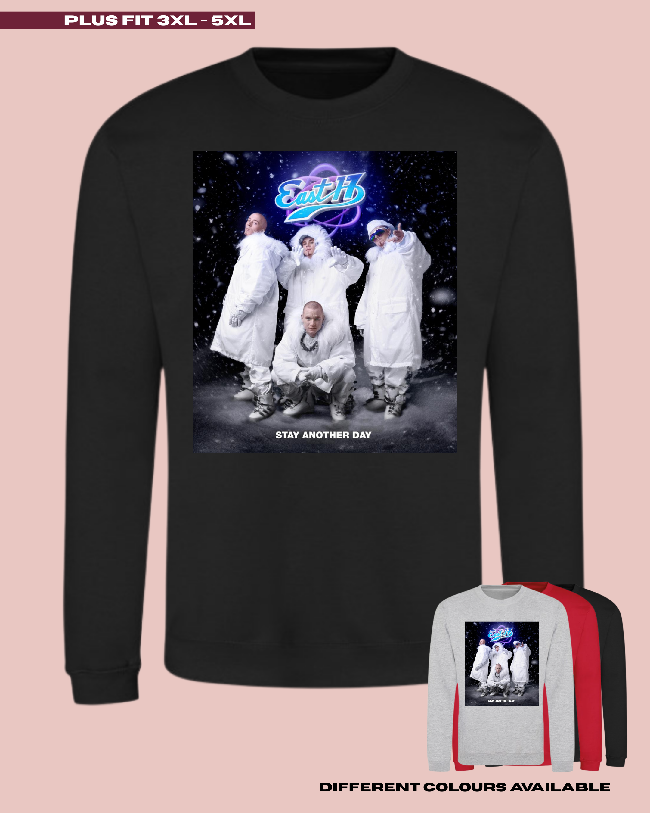 ADULTS EAST17 Stay Another Day Christmas Jumper - PLUS FIT