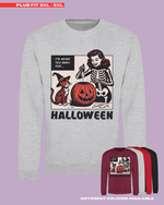 Load image into Gallery viewer, ADULTS Never Too Early For Halloween Jumper - PLUS FIT
