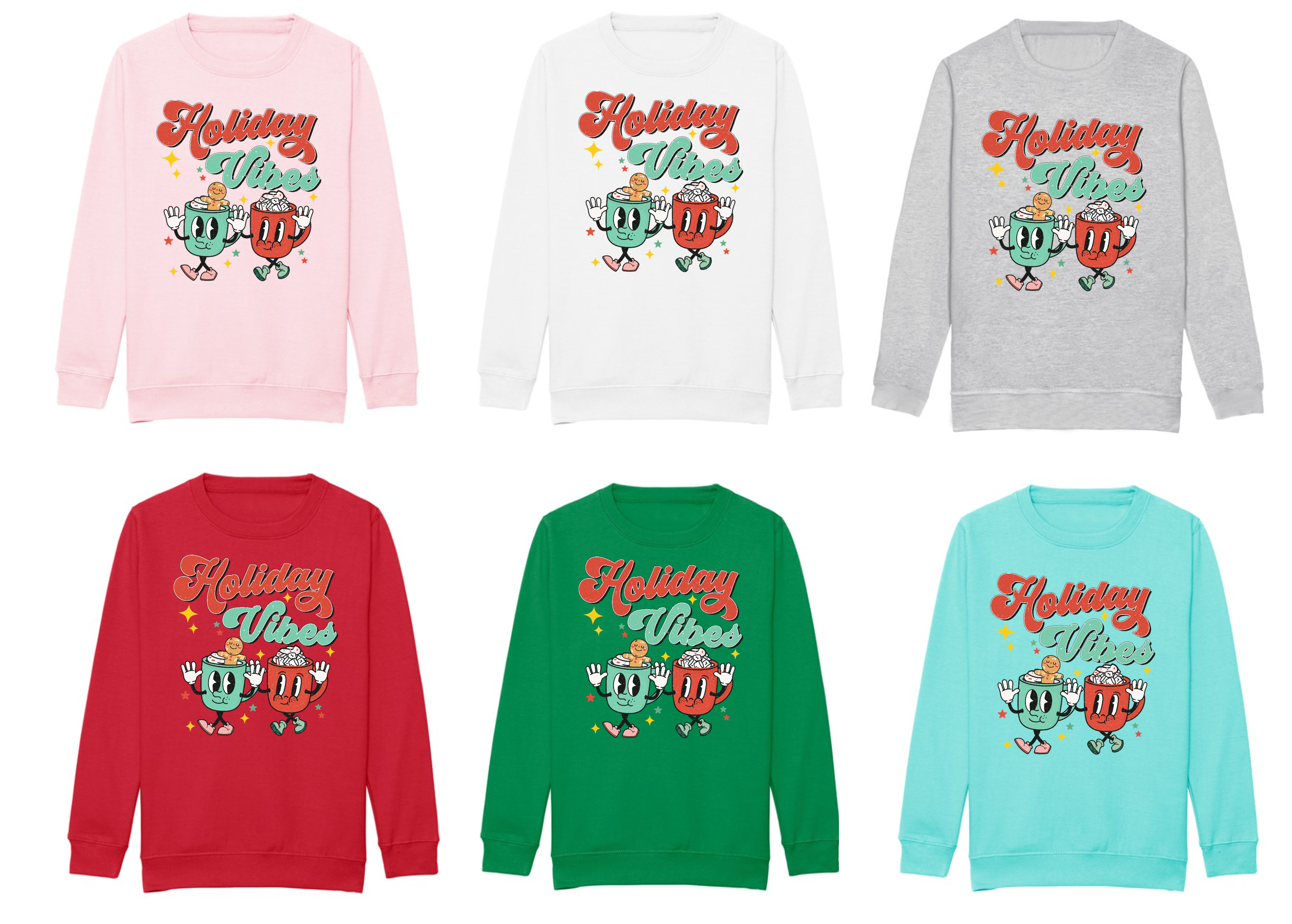 Kids HOLIDAY VIBES Sweatshirt VARIOUS COLOURS